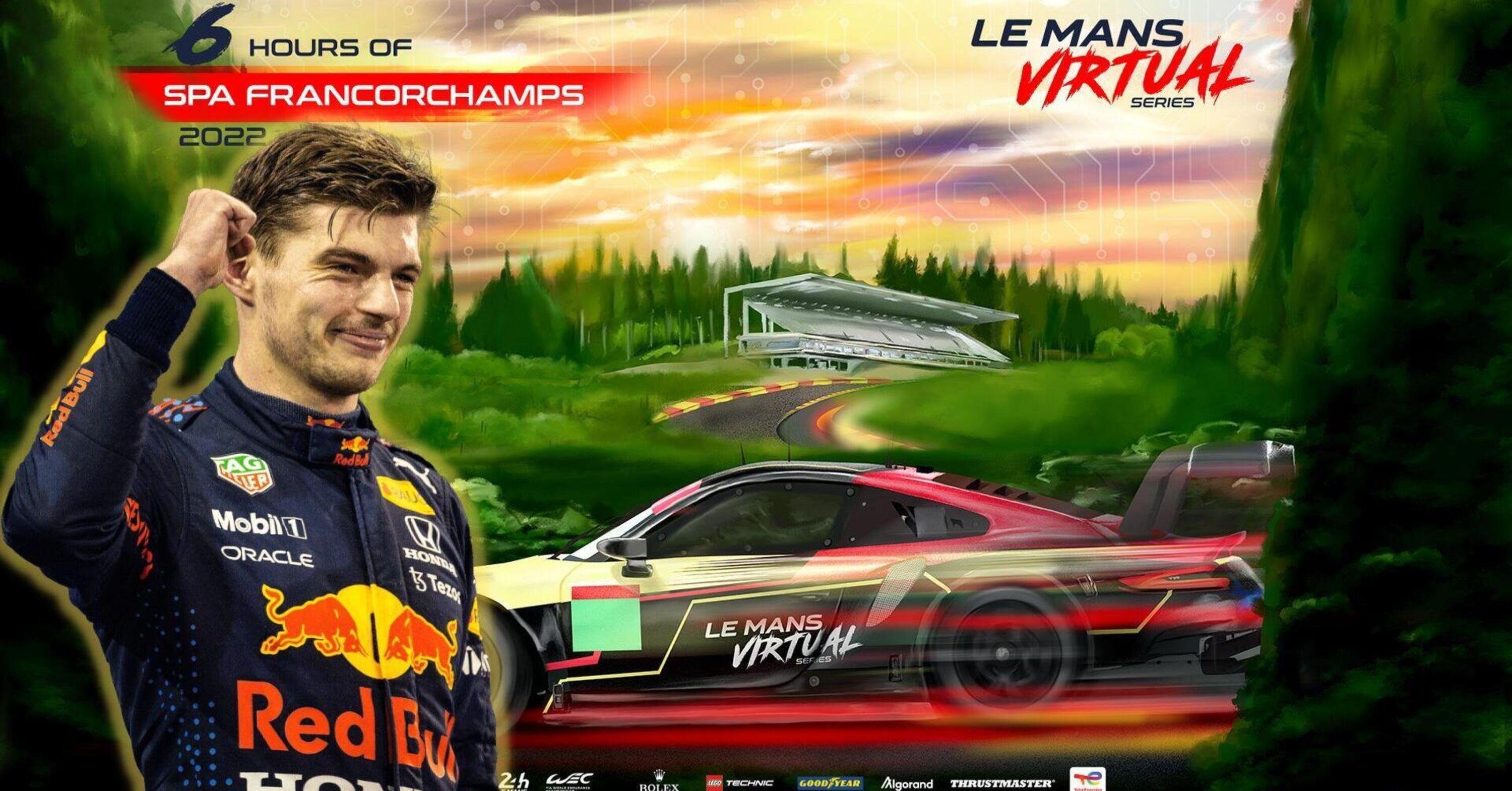 Virtual Le Mans Series, alla 6 Ore di Spa ci sar&agrave; anche Max Verstappen