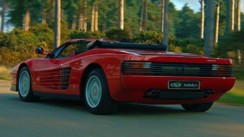 Ferrari Testarossa Spider: dal videogioco Out Run all&#039;asta da Sotheby [VIDEO]