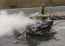 Crash e incendio: distrugge una Lamborghini Huracan a 300 all'ora [VIDEO]