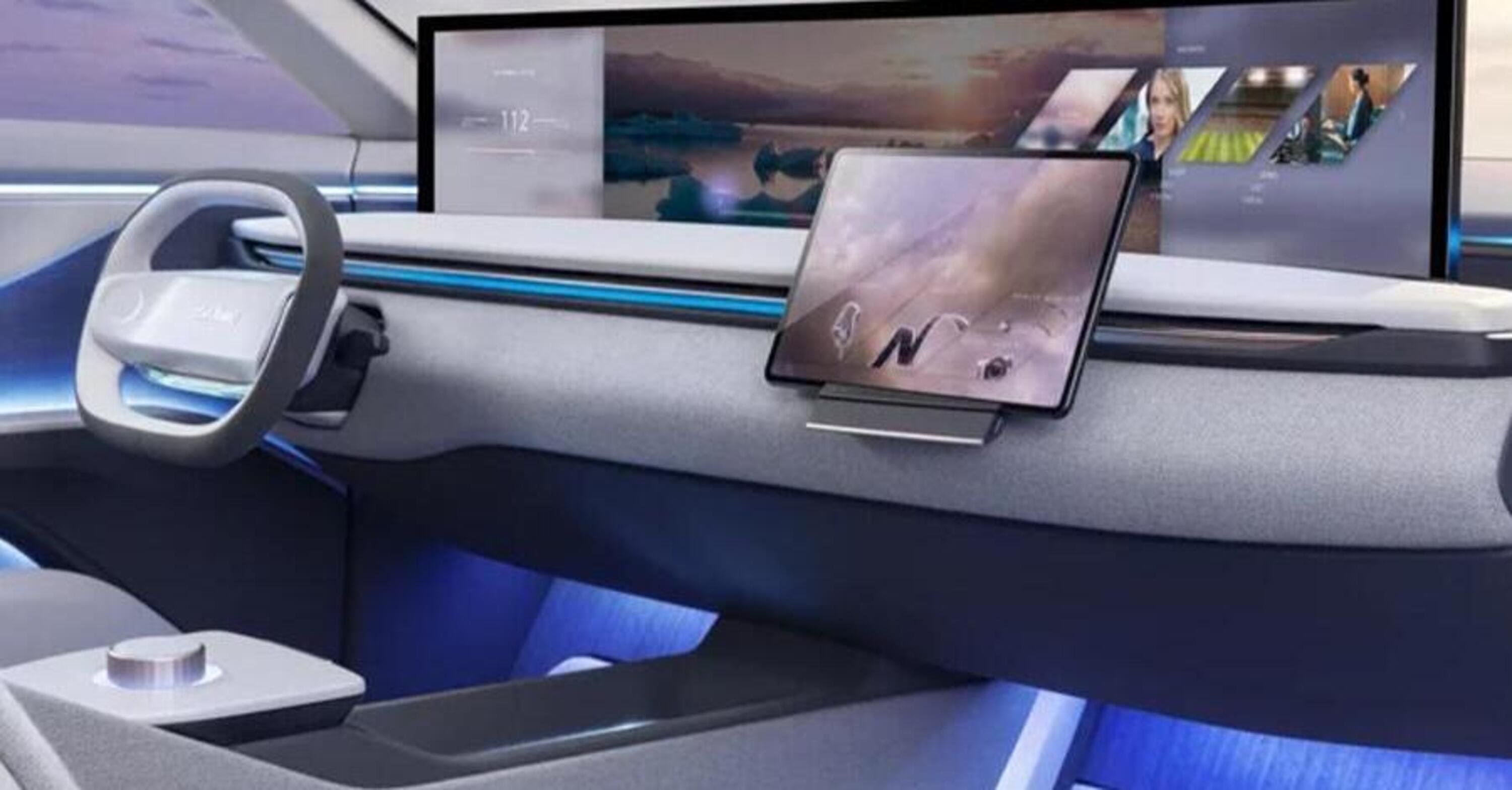 Display panoramico per la concept Yanfeng XiM23: Tv a 8k in Autopilot
