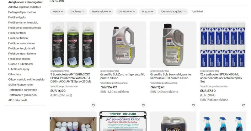 Guida all&rsquo;acquisto: comprare strumenti e prodotti contro il ghiaccio sull'auto, grazie a eBay