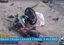 Terribile, la Ferrari spezzata in due, incidente in California [VIDEO]