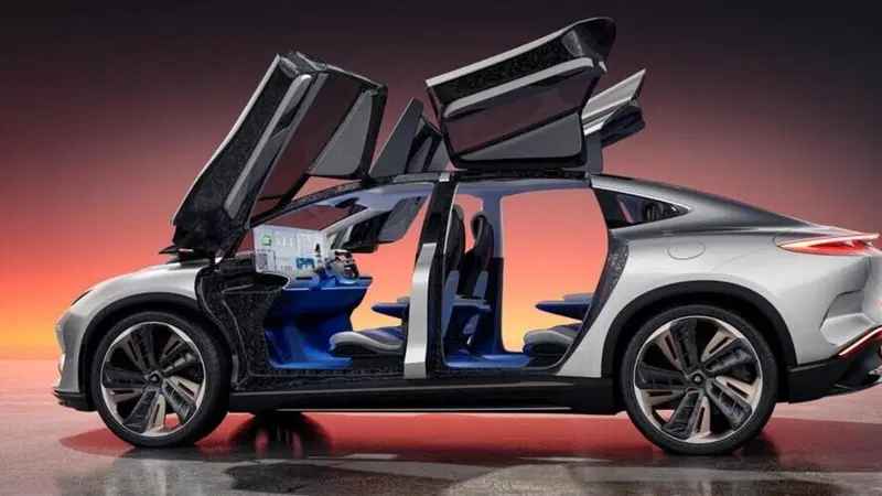 Aehra Suv: immagini degli interni e il display "infinito"  