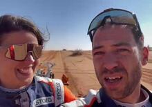 La macchina di Sanz - Gerini fa un brutto volo alla Dakar 2023, ma torna al campo [VIDEO]