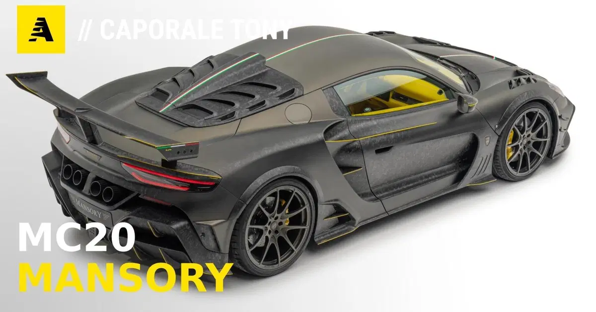Maserati MC20 Mansory, per chi la voleva pi&ugrave; "da pista": ha 720 CV ed &egrave; tutta in carbonio