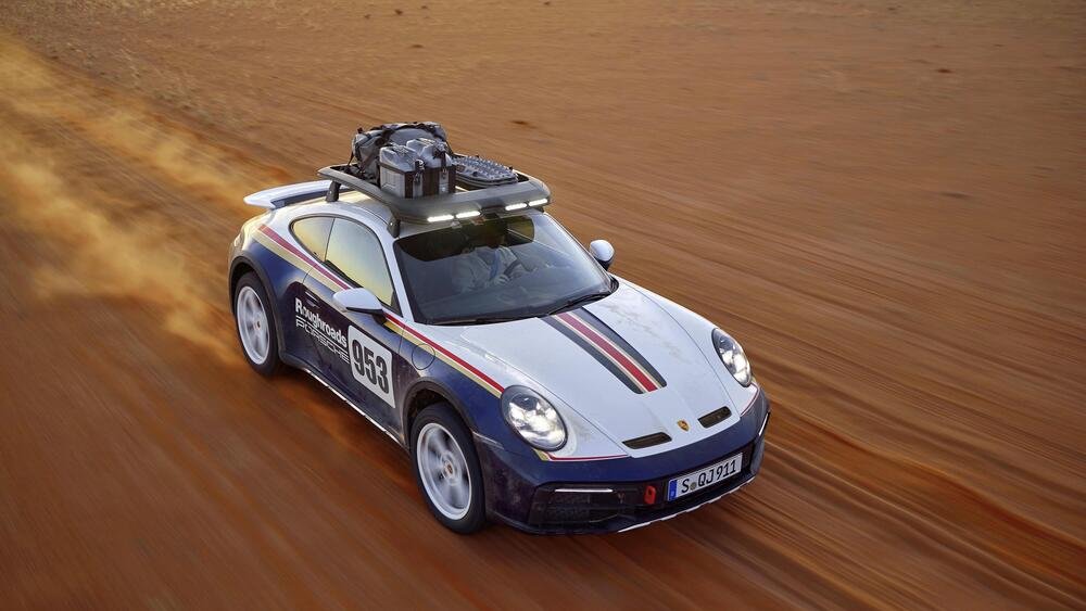 Porsche 911 Dakar 3/4 anteriore