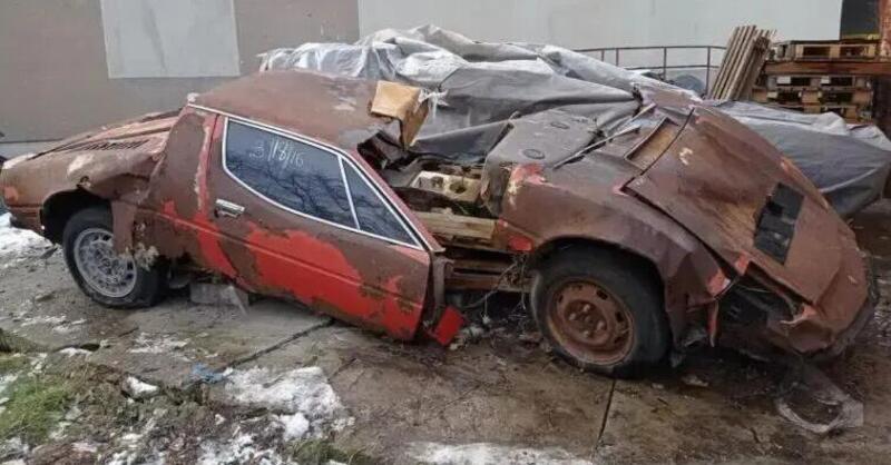 Maserati Merak distrutta in vendita a 15.000 euro su Ebay