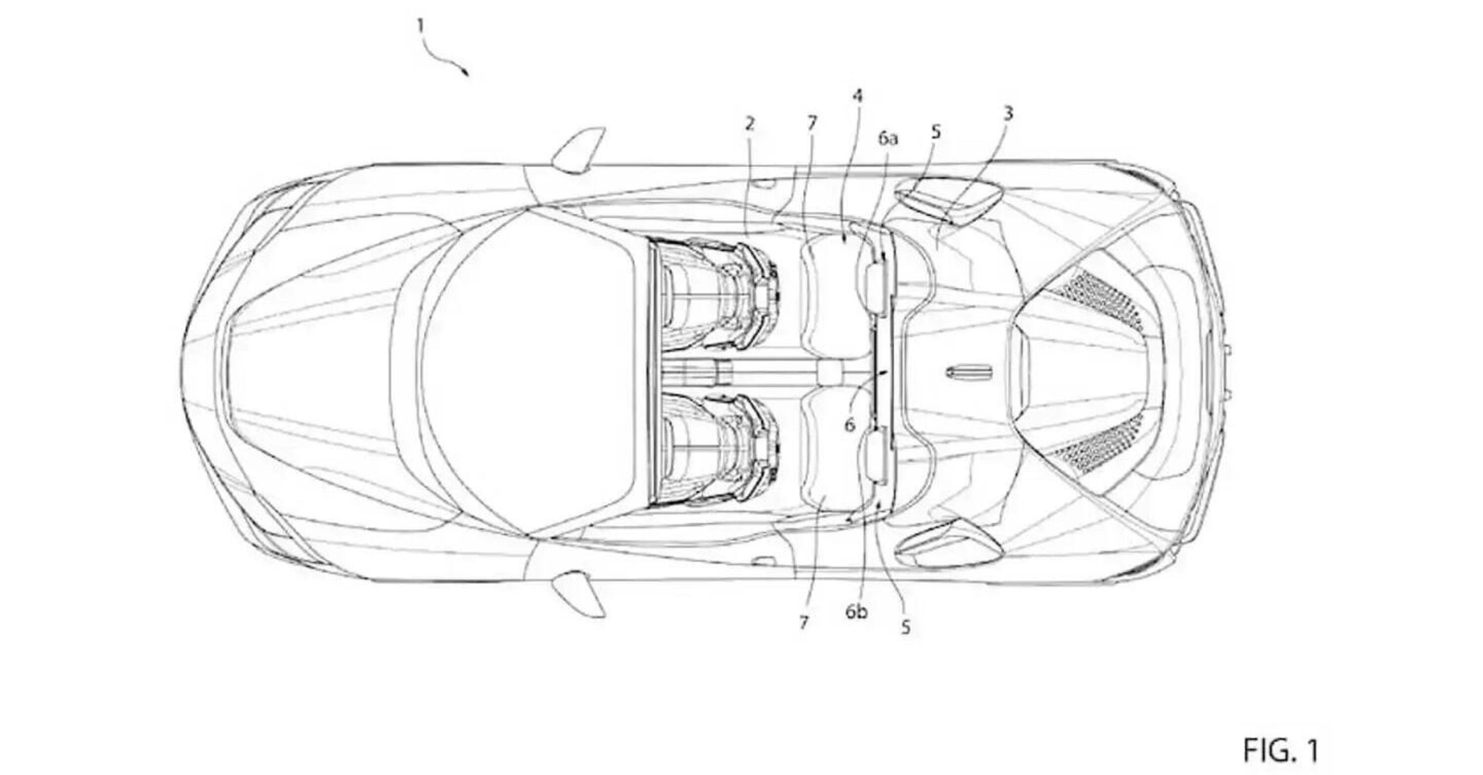 Ferrari diventa una Transformer: brevettata la spider 2 + 2 