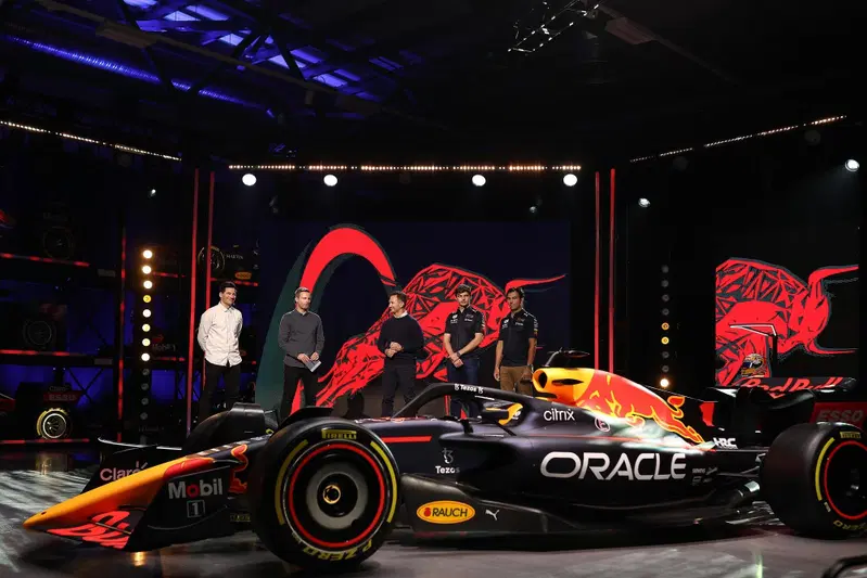 La presentazione della "RB18" nel 2022