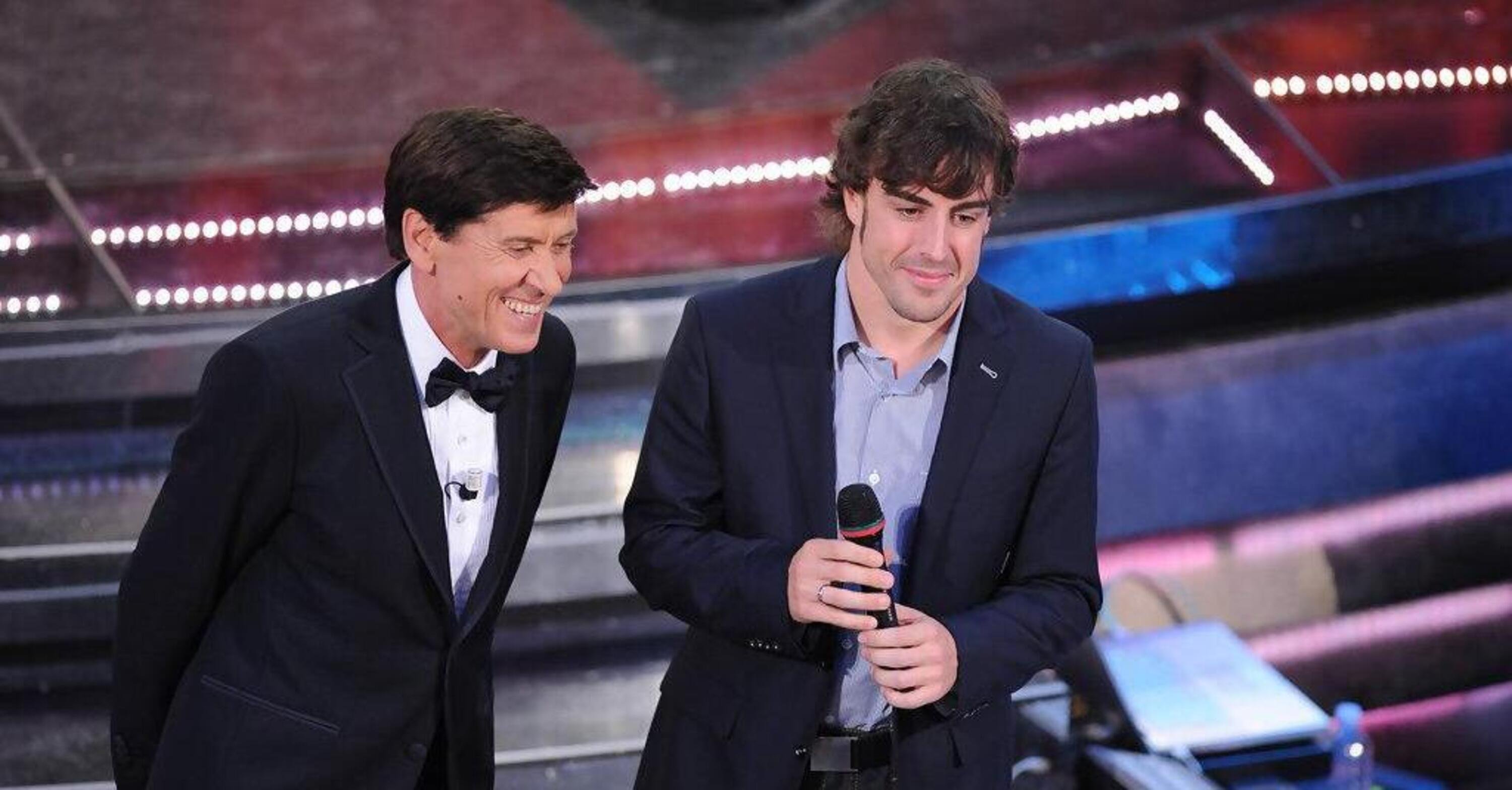F1 e Sanremo: quella volta in cui Alonso fu protagonista sul palco dell&rsquo;Ariston 