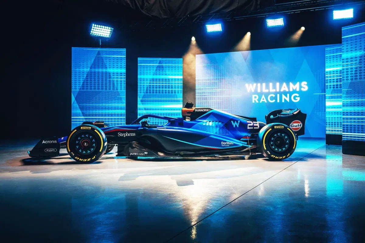Formula 1 2023: Williams, presentata la livrea della FW45. Arriva Gulf (5)