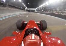 F1: Leclerc in pista con la Ferrari F2003-GA ad Abu Dhabi. Che sound il V10 [Video]
