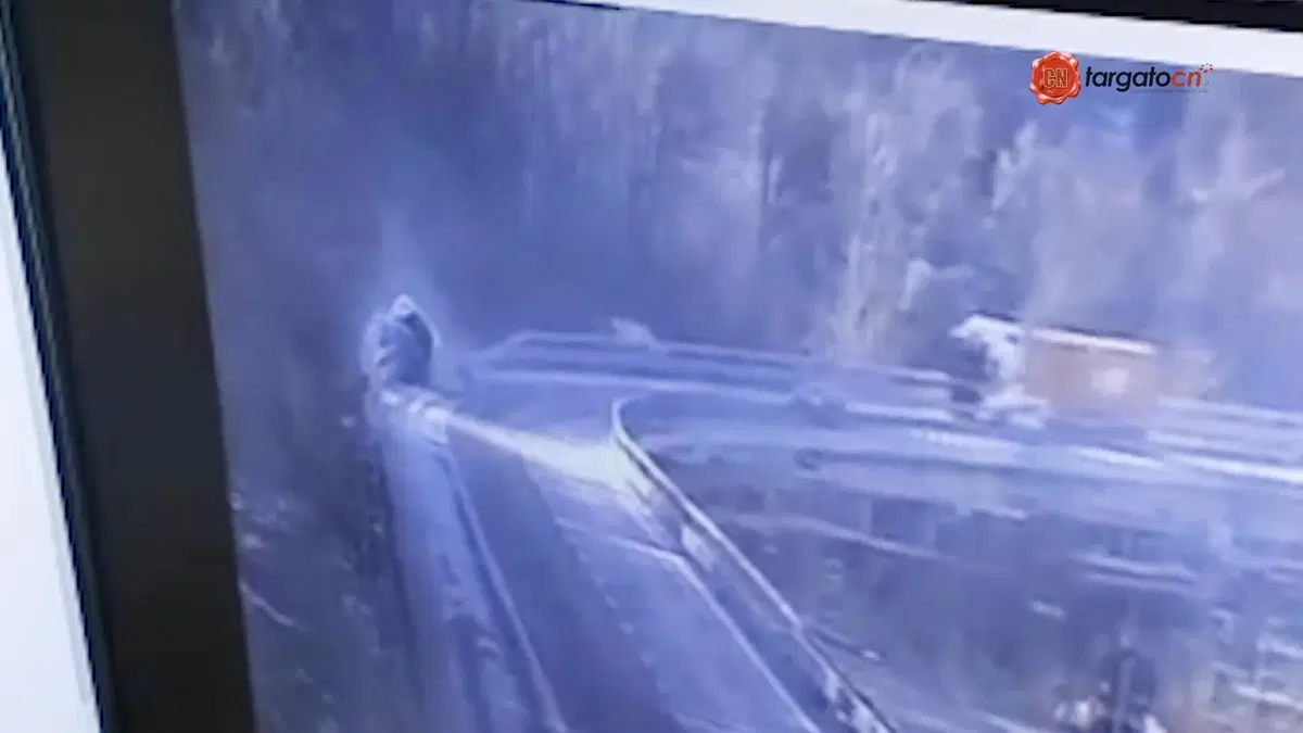 Incidente sulla A6: un camion si ribalta oltre il ponte. Ferito il conducente [VIDEO] (4)