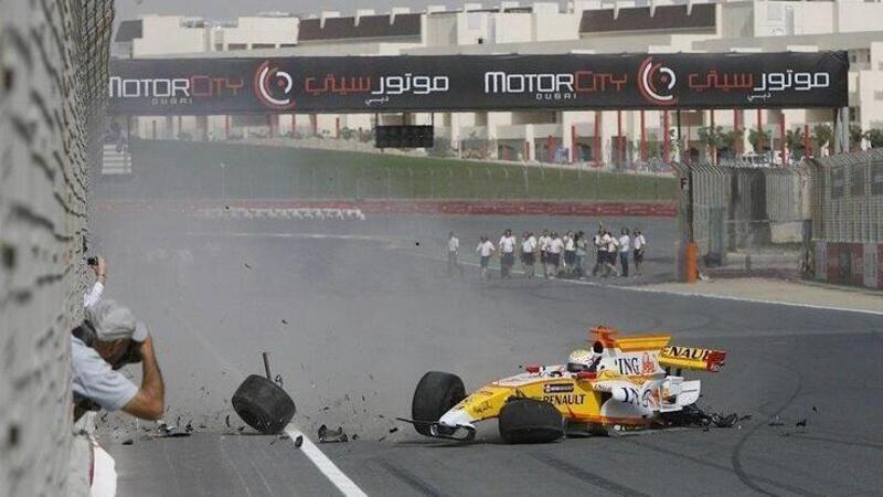 F1. Quella volta in cui Mohammed ben Sulayem fin&igrave; a muro con una Renault [Video]