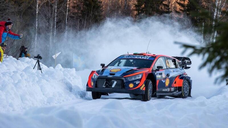 WRC 2023. Rally Sweden D2. Sensazionale Breen, Hyundai, in Testa