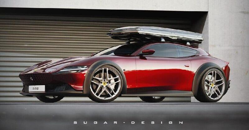 Ferrari Roma diventa familiare: il render di Sugardesign