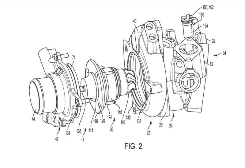 Il dettaglio della turbina brevettata da FCA con i componenti esterni