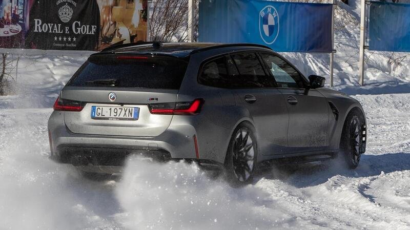 BMW M3 Touring: un primo assaggio di guida sulla neve... sempre di traverso