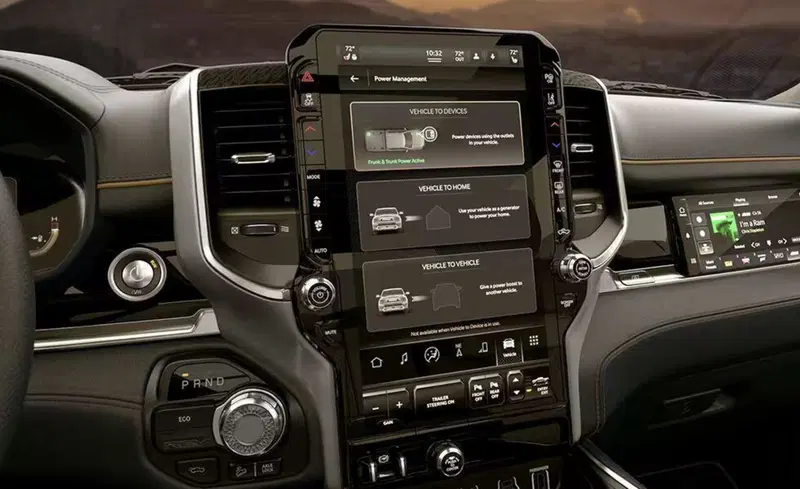 La plancia del RAM 1500 REV