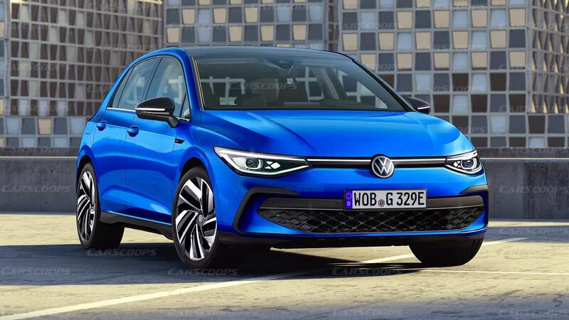 Rendering Volkswagen Golf 2024