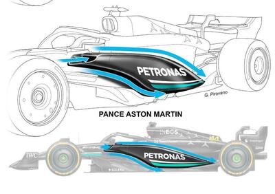 F1, la Mercedes W14 non è come la desidera Hamilton. Che la voglia invece così?