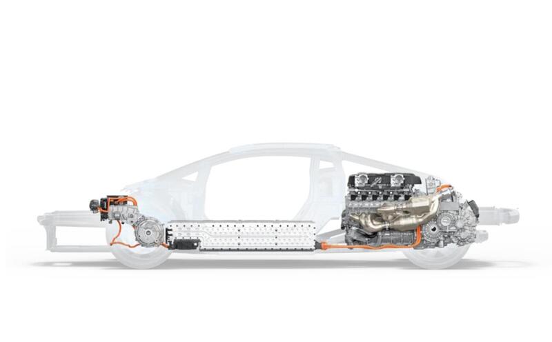 Il powertrain ibrido della nuova Lamborghini