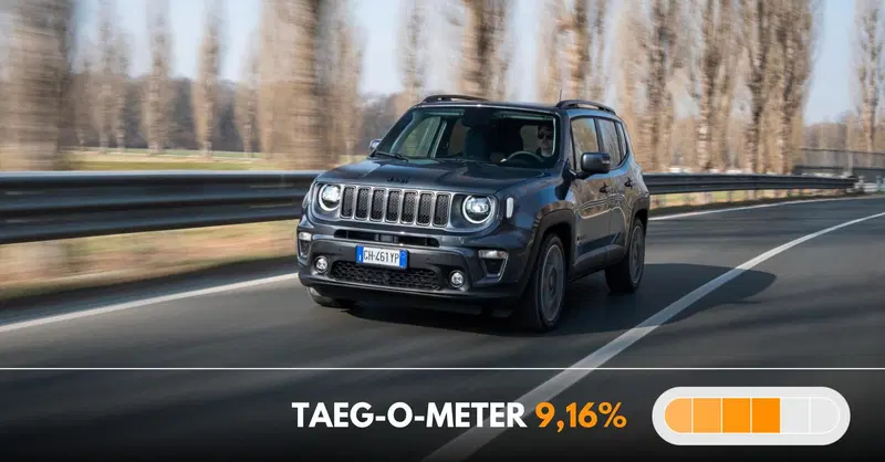 Jeep Renegade e-Hybrid 48 mesi con rate da 199 euro ma l'anticipo &egrave; importante
