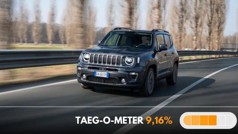 Jeep Renegade e-Hybrid 48 mesi con rate da 199 euro ma l'anticipo &egrave; importante