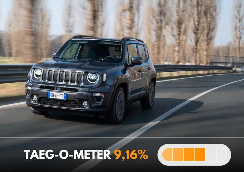 Jeep Renegade e-Hybrid 48 mesi con rate da 199 euro ma l'anticipo &egrave; importante