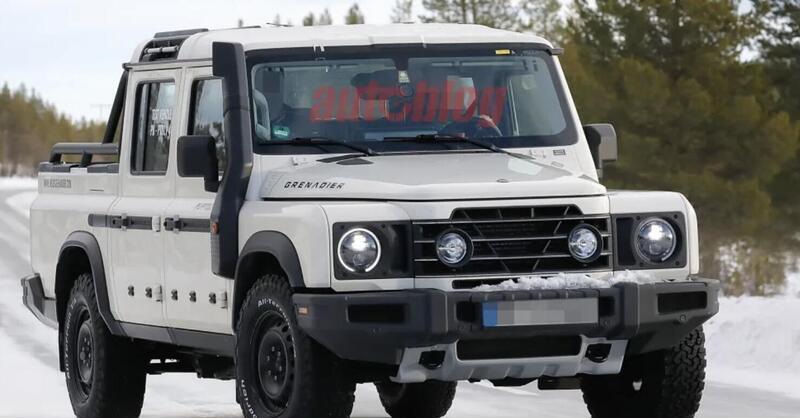 Ineos Grenadier, la versione pick-up &egrave; stata avvistata [Foto Spia]