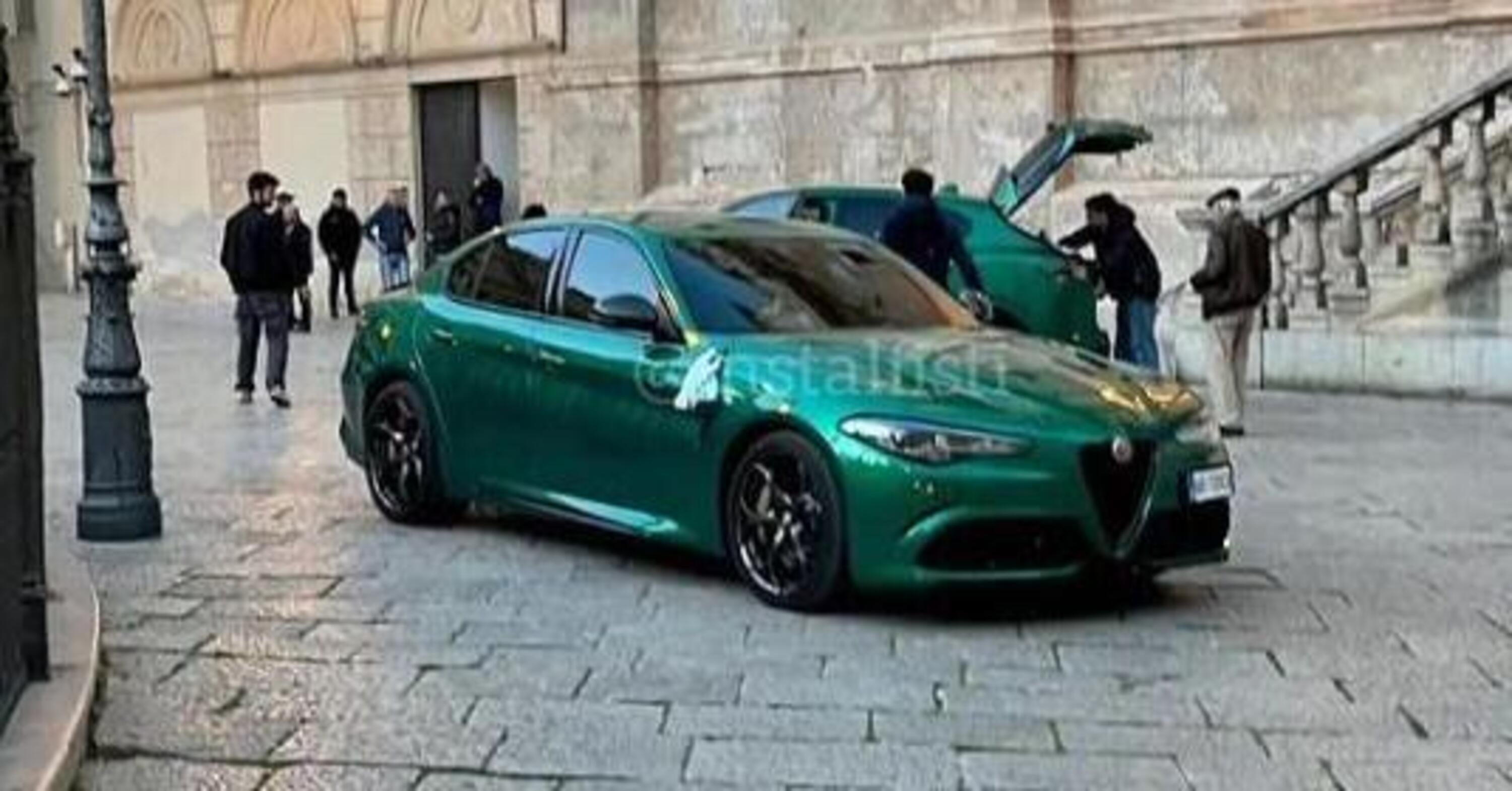 Alfa Romeo Giulia e Stelvio Quadrifoglio 2023 restyling: eccola su strada