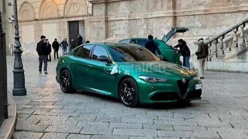 Alfa Romeo Giulia e Stelvio Quadrifoglio 2023 restyling: eccola su strada