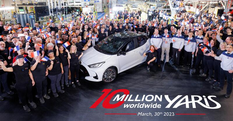 Toyota Yaris, il piccolo genio passa il traguardo dei dieci milioni di esemplari