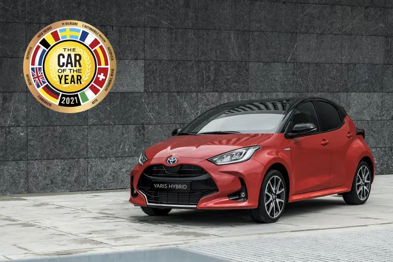 Toyota Yaris premiata come auto dell'anno 2021
