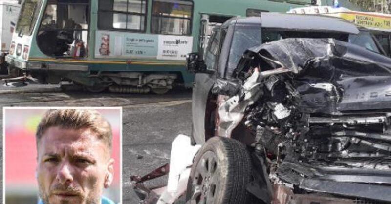 Ciro Immobile: incidente con la Land Rover Defender a Roma contro un tram