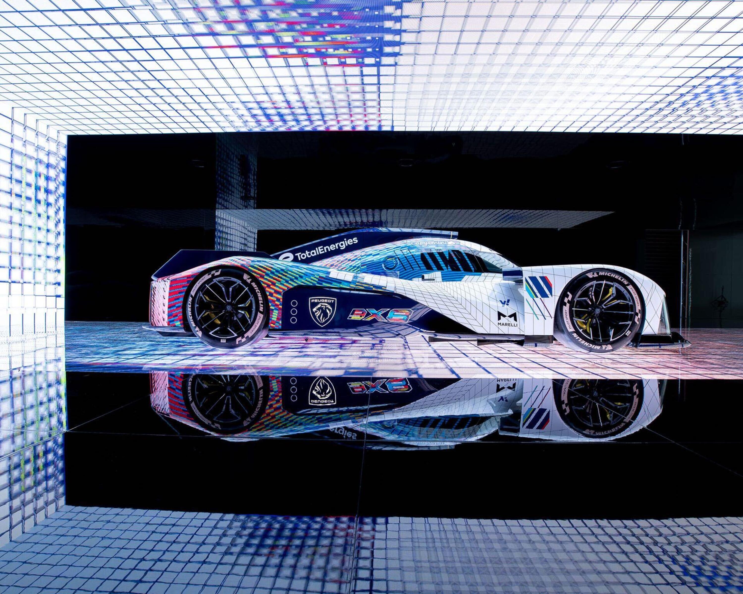 WEC. Peugeot 9X8, a Le Mans diventer&agrave; una Art Car: la livrea svelata alla Milano Design Week
