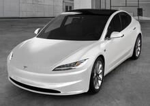 Tesla Model 3 Highland: nuovo frontale ecco il rendering