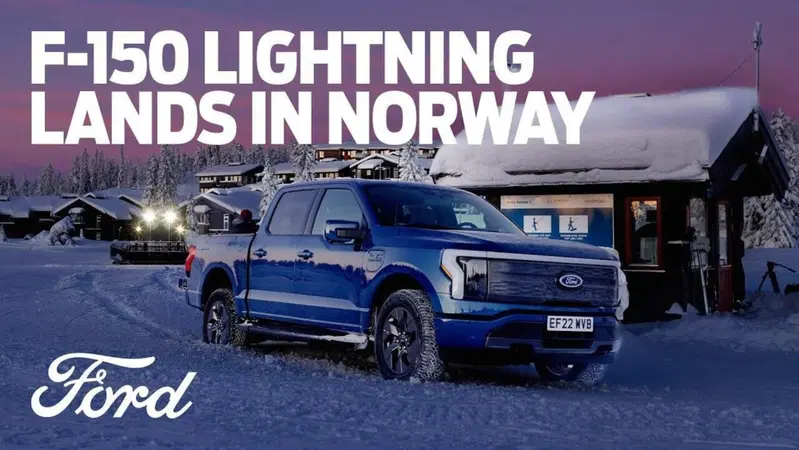 Ford F-150 Lightning elettrico attraversa l'Oceano e arriva in Norvegia [VIDEO]