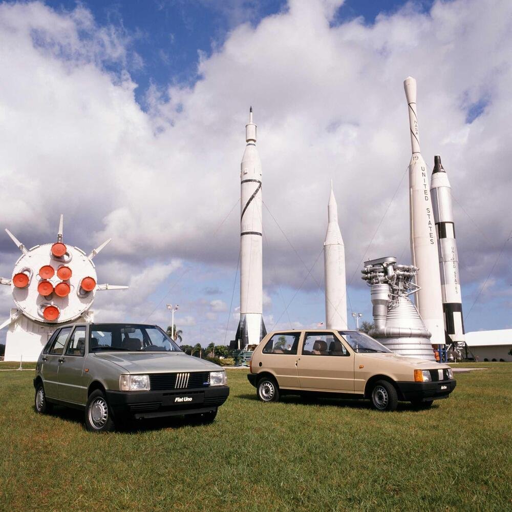 Lancio della FIAT Uno a Cape Canaveral (USA), 1983