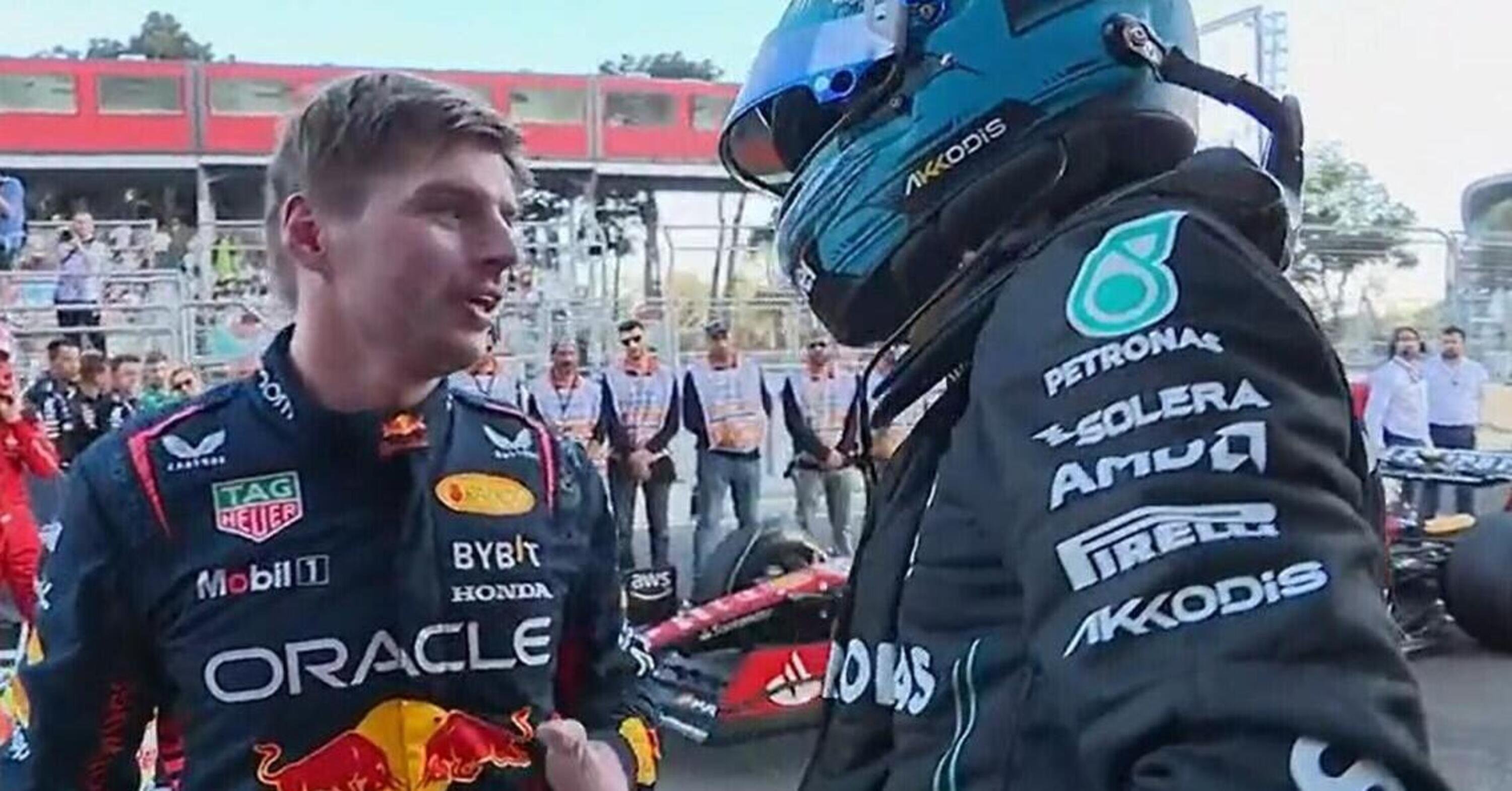 F1, GP Azerbaijan 2023, Sprint: contatto Russell e Verstappen? Segno di forza di Red Bull
