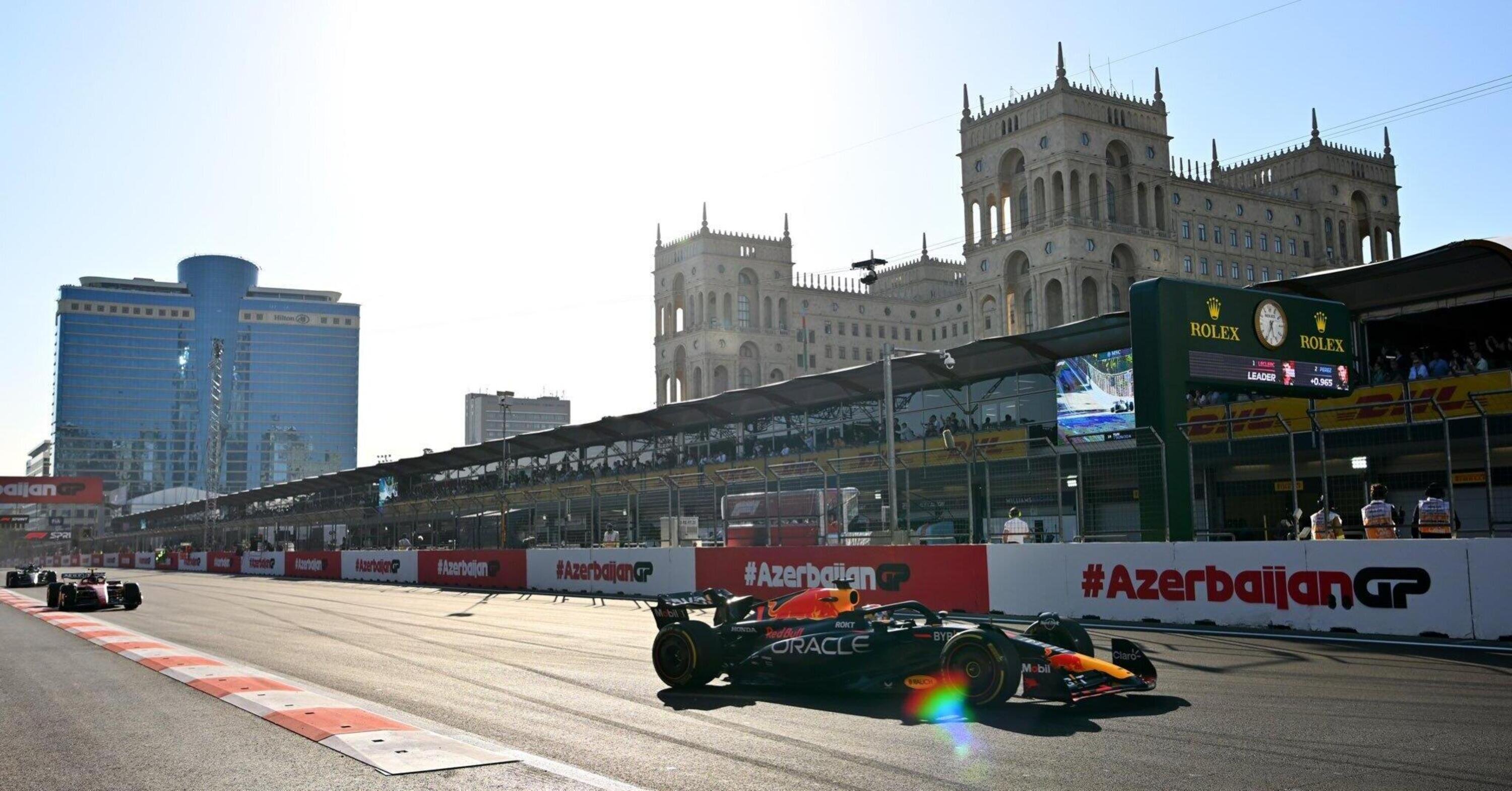 F1, GP Azerbaijan 2023. Perez &egrave; riuscito a &ldquo;tenere sotto controllo&rdquo; Verstappen