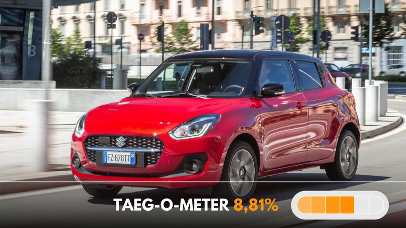 Suzuki Swift Hybrid o 4WD? La rata &egrave; la stessa, 149 euro al mese