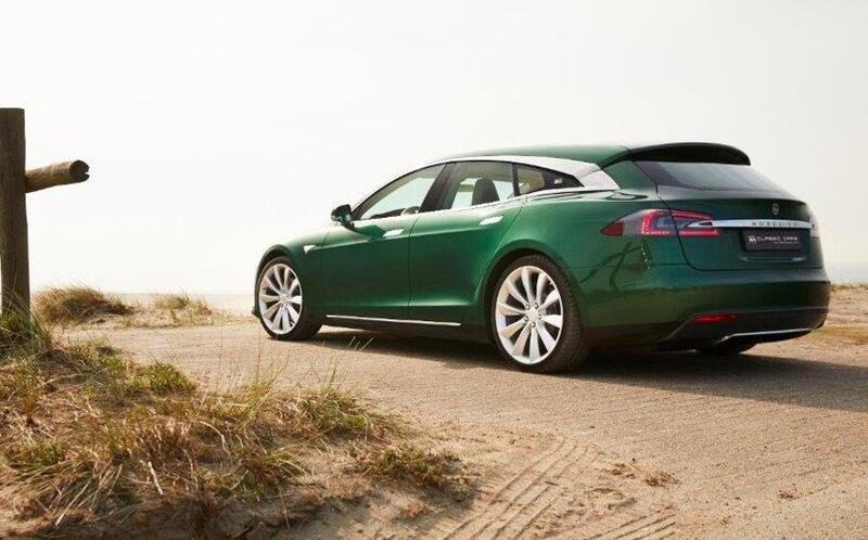 Posteriore Tesla Model S station wagon