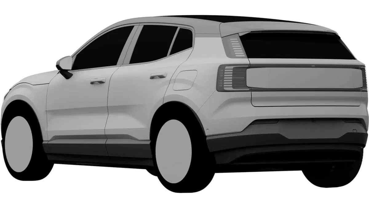 Volvo EX30: i disegni spia del brevetto rivelano già tutto (2)