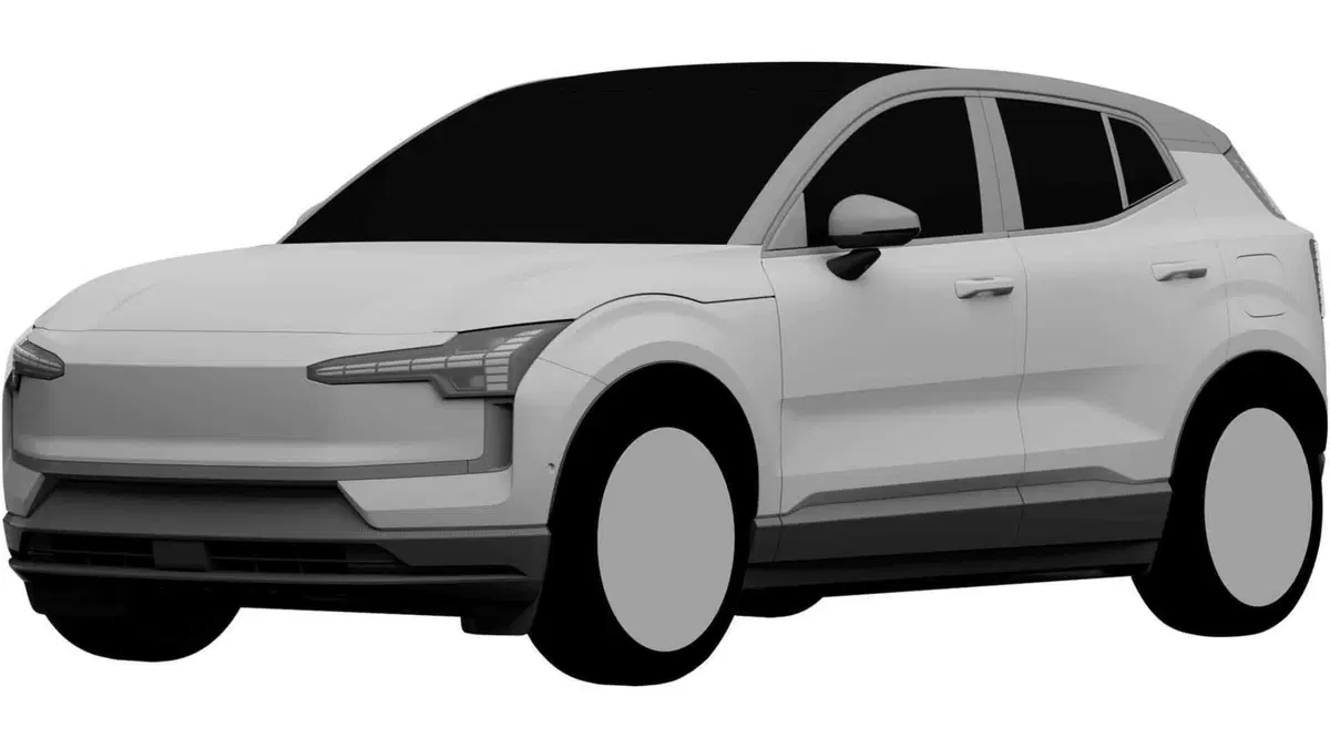 Volvo EX30: i disegni spia del brevetto rivelano già tutto (5)