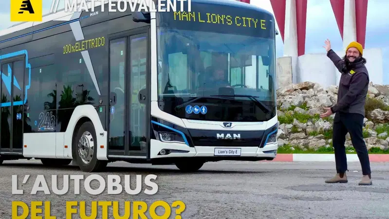 Come sar&agrave; l'autobus del futuro? Alla scoperta di Bari con il MAN Lion's City-E [Video]