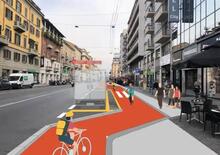 Milano, Corso Buenos Aires cambia tutta la viabilità con la nuova ciclabile 