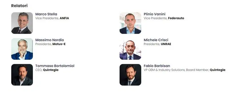 I relatori dell'evento di apertura dell'Automotive Dealer Day 2023
