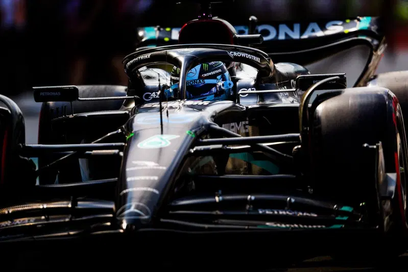 La Mercedes W14 "restyling" era gi&agrave; pronta per il GP di Imola