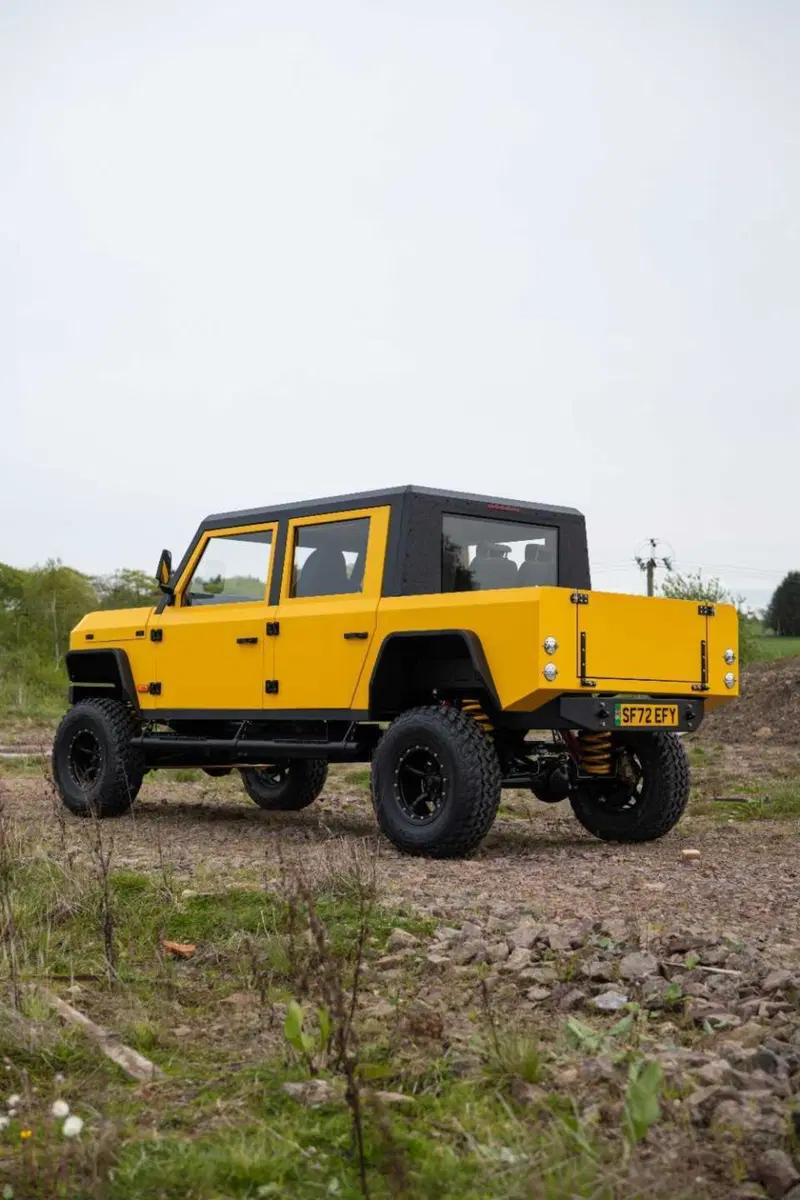 Amanti del ponte rigido, ecco l'elettrica dei Flintstone: Munro Mk1 Pick-up